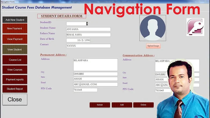 Navigation form in access database