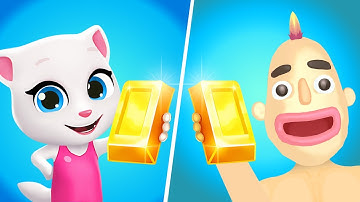 Sandwich Runner VS Talking Tom Gold Run Angela - Tom Gold Run New Update, Tom Gold Game, Tom Hero