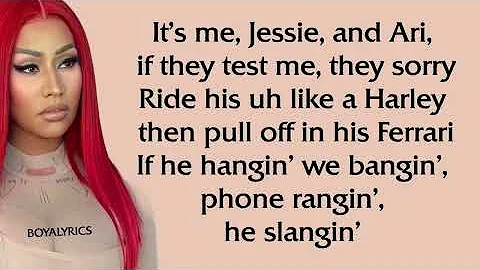 Nicki Minaj - Bang Bang [Verse - Lyrics] its me jessie and ari if they test me they sorry
