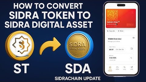 Sidra Token to SDA Swap in 60 Seconds | Sidra Chain New Update | Sidra Digital Assets Swap Guide
