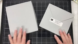 Assembly Tutorial for a Gift Box and Envelope options to fit card made with shadow box frames