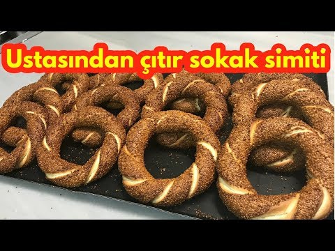 istanbul simiti nasıl yapılır/ simit tarifi - sokak simiti- How to make Turkish crispy bagel