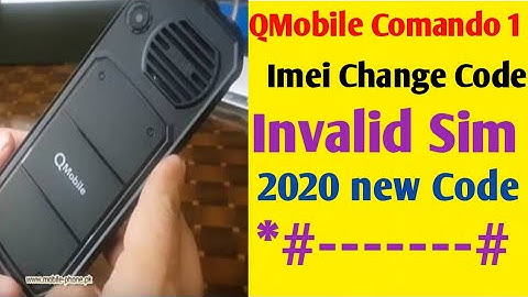 Q Mobile Commando 1 Imei Change Code || 2020 || By Mobile Official ||