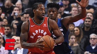 Kawhi leonard scores 35 points and shows his brilliance as a defender
with diving no-look steal in the toronto raptors’ 112-105 win vs.
minnesota timbe...