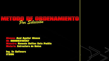 Método de Ordenamiento por Selección | Estructura de Datos | Explicación Visual y Código en C#