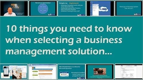 10 Considerations When Choosing Business Management Software