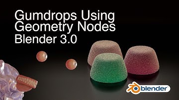 Procedural Gumdrops Using Geometry Nodes