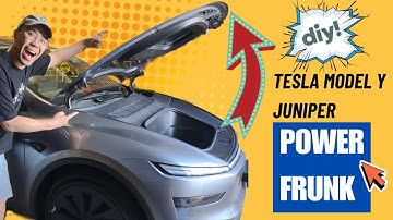 DIY Power Frunk install for your Tesla Model Y Juniper Tesstudio! Remote open and close from app