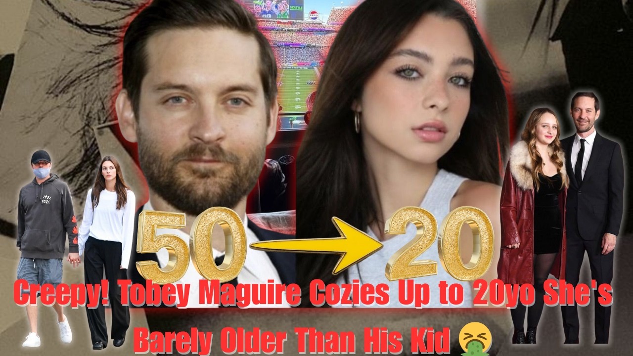 Hollywood's Gross Trend: Tobey Maguire Dates 20yo (1 Year Older Than Daughter) + Leo's 24-Year Gap