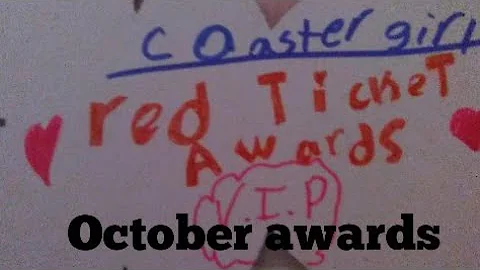 The first red ticket awards