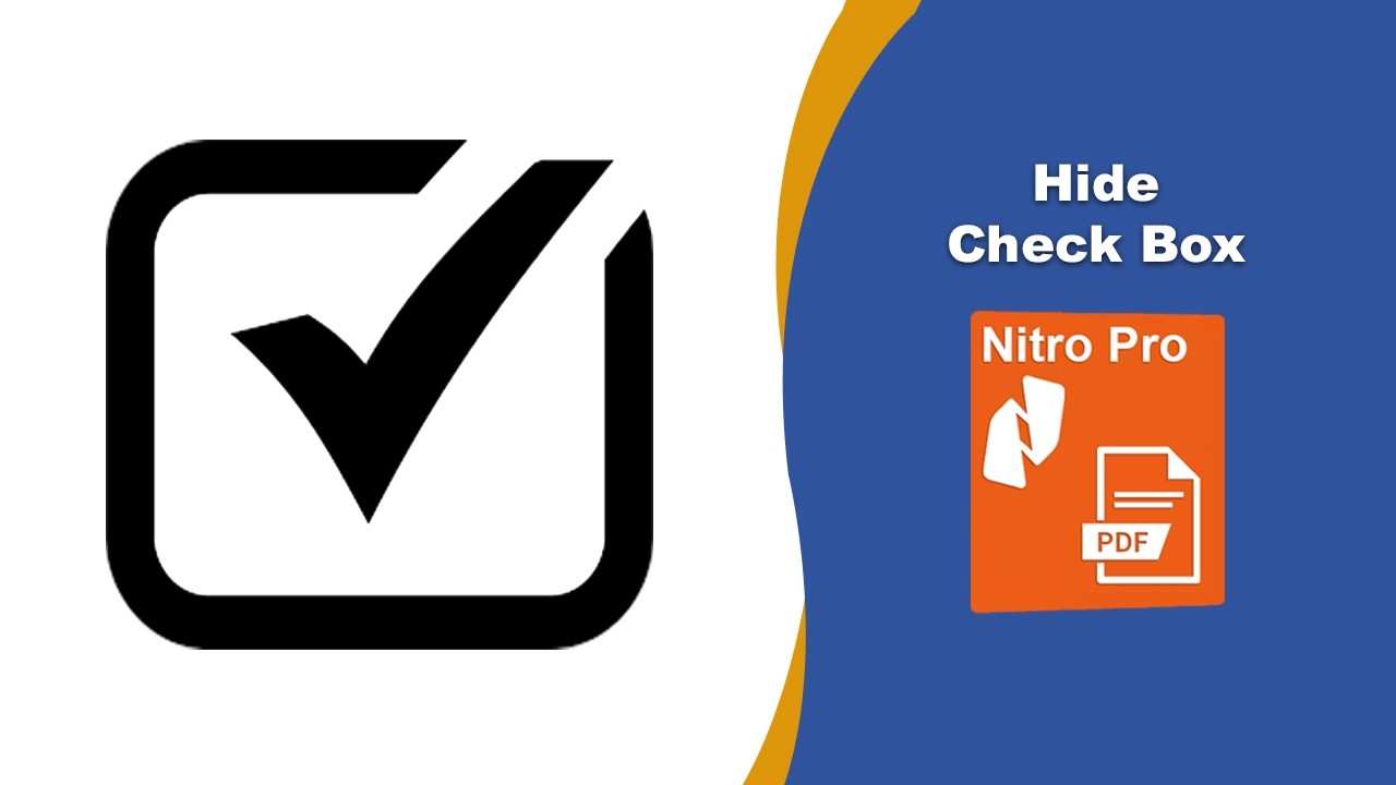 How to Hide Checkbox Borders and Boxes in a Fillable PDF Form in Nitro ...