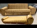 Process of Making Modern 2-in-1 Sofa Cum Beds in The Factory || Amazing Sofa Cum Bed Manufacturing