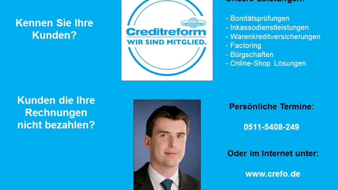 Bonitatsauskunfte Inkasso Factoring In Wunstorf Empfehlung Creditreform Hannover Steffen Osten Youtube