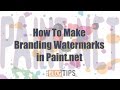 How to make a Watermark on Paint.Net