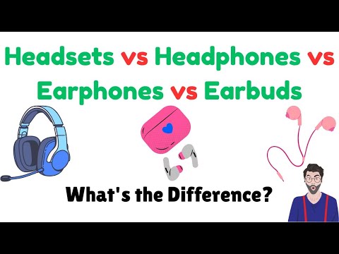 Headset vs. Headphones vs. Earphones vs. Earbuds: The ULTIMATE Guide! #whatsthedifference