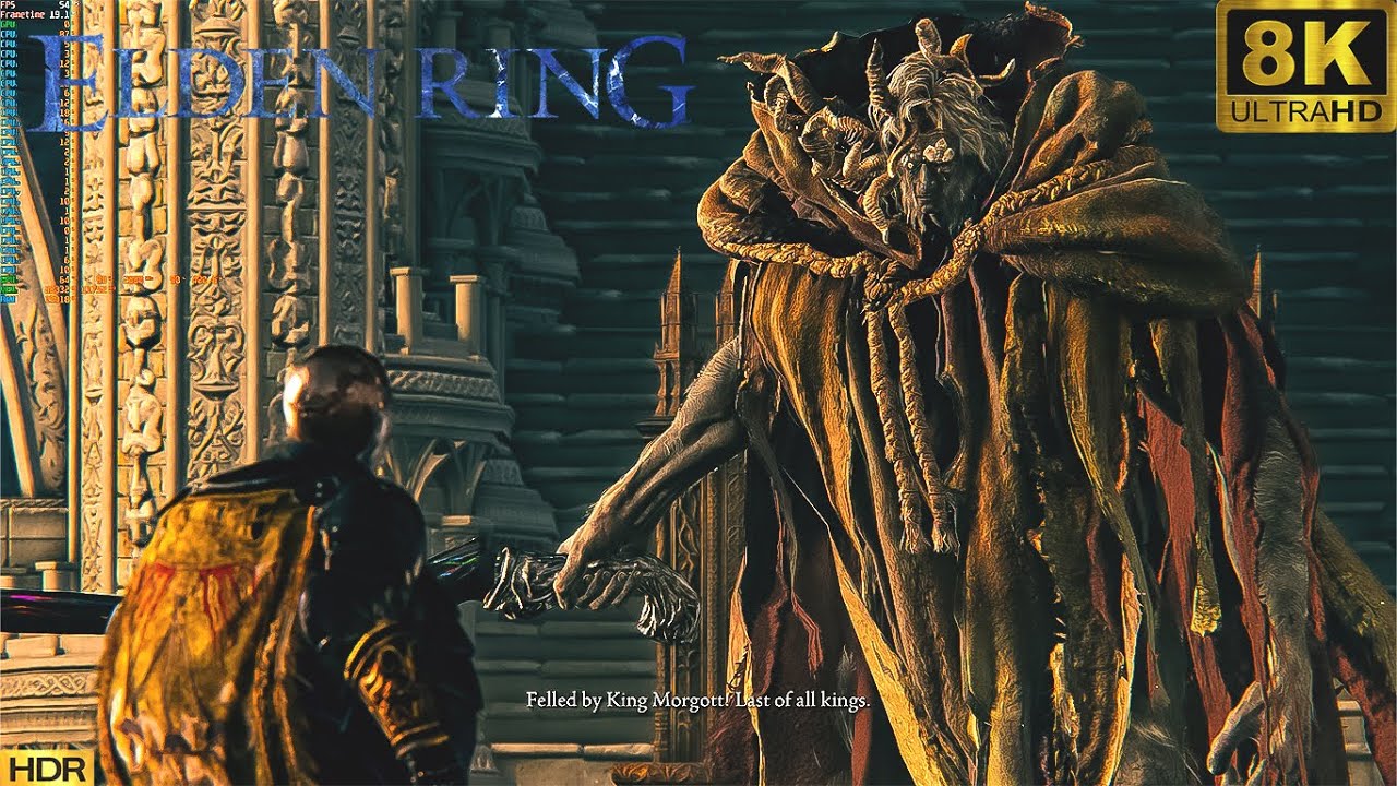 Elden Ring Margot The Omen King Boss Fight 8K HDR VIVID HD RTX