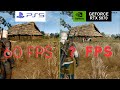 Witcher 3 PS5 vs RTX 5070 PC hd reworked project FPS &amp; GRAPHIC COMPARISON