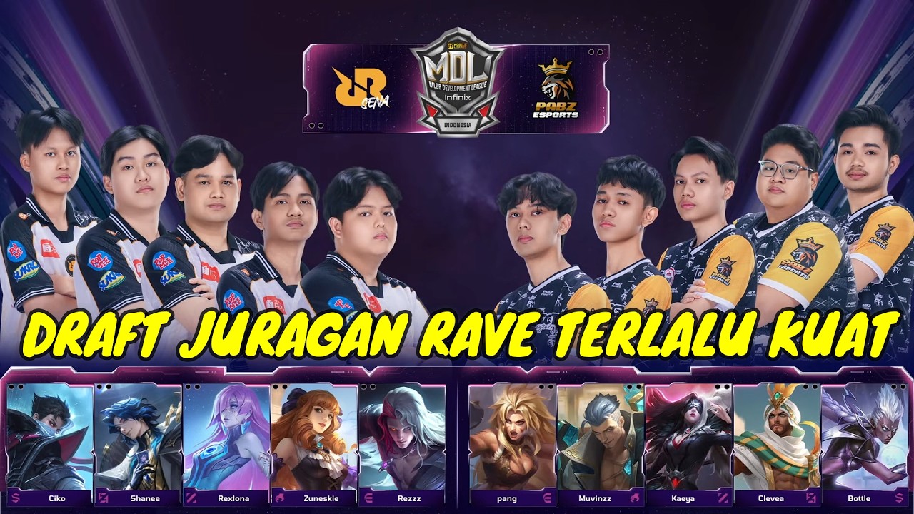 RRQ SENA VS PABZ ESPORTS GAME 3 | RRQ MDL KUAT BANGET BEDA DENGAN RRQ HOSHI