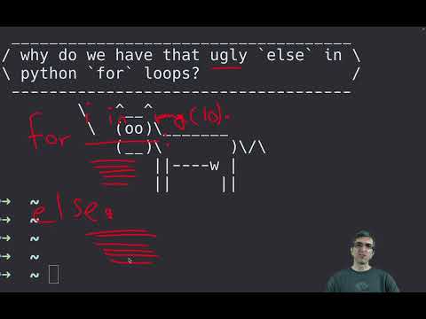 Why do python `for` loops have an `else` block?