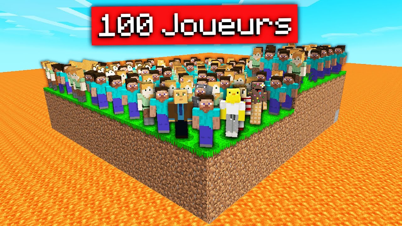 Jai enferm 100 joueurs dans 1 Chunk pour voir sils survivent