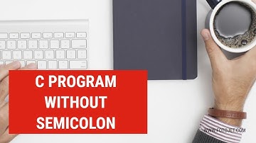 C program without using semicolon