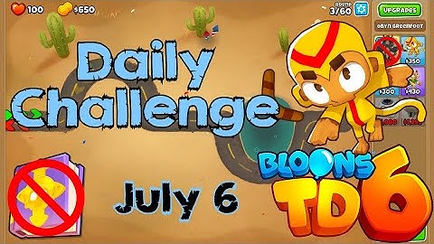 Bloons TD 6 Daily Challenge | Thorn In My Side | No Hero No MK No Powers Used | July 6 2022