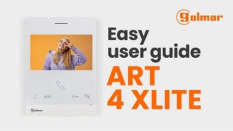 GOLMAR  |  ART 4 XLITE: Easy user guide