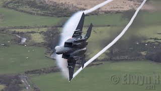 Six Usaf F-15 Strike Eagles In The Mach Loop Cloud Maker