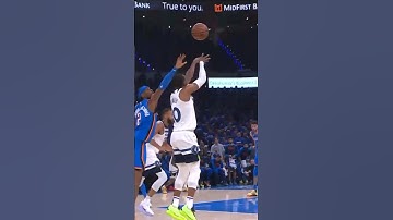 Mike Conley  three in game 1 conference finals vs okc 🔥 #nba #nbaplayoffs #timberwolves #shorts