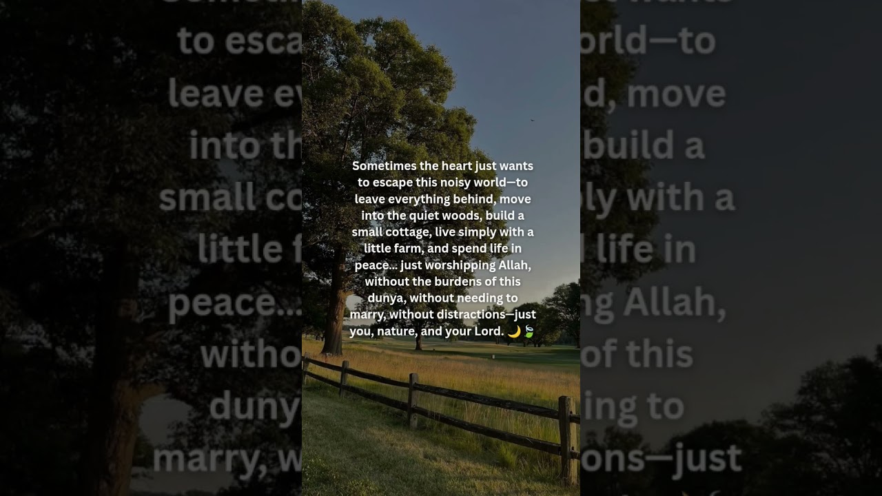 A cottage, a farm, and a heart at peace with Allah. 🌿✨