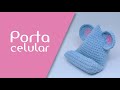 Porta celular Ratinho (amigurumi)