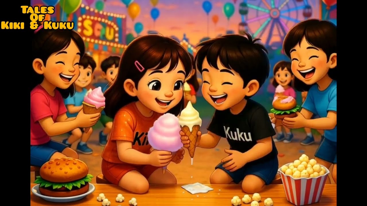 Kiki & kuku at funfair. watch full video for motivational,happening and moral stories for kids.