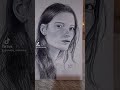 رسم بورتريه  رسم سهل لفتاة جميله وطريقة رسم نمش الوجه
