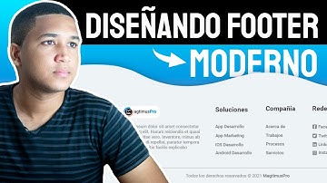 Como hacer FOOTER moderno DESDE CERO | HTML - CSS | 2021