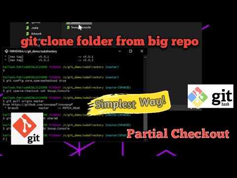 git clone folder | sub-directory | partial checkout | Simplest way