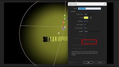 Light Layer Cast Shadows Grayed Out in After Effects - Fixed