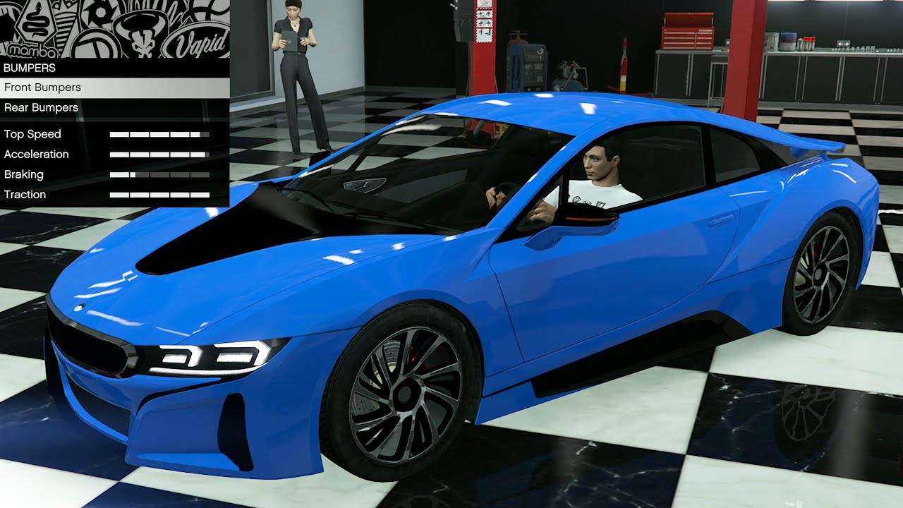 GTA 5 - DLC Кастомизация транспортного средства - Ubermacht Niobe (BMW i8)