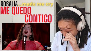 Her Voice Brought me to TEARS with this song 😭| Rosalía - Me Quedo Contigo [REACTION!!]