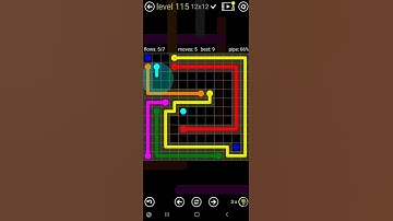 How To Solve Flow Free Jumbo Rainbow Pack Level 115 12x12 Board Walk Through Solution Walkthrough