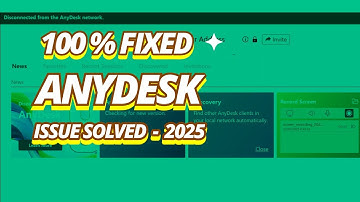 How to resolve Anydesk issue - Disconnected from the Anydesk Network Error