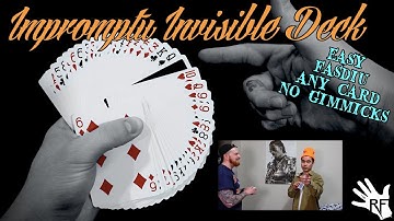 Tutorial: AMAZING Impromptu Invisible Deck (NO Gimmicks, FREE Choice, FASDIU)