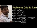 Even and Odd functions Problems in Hindi. Example Part -1