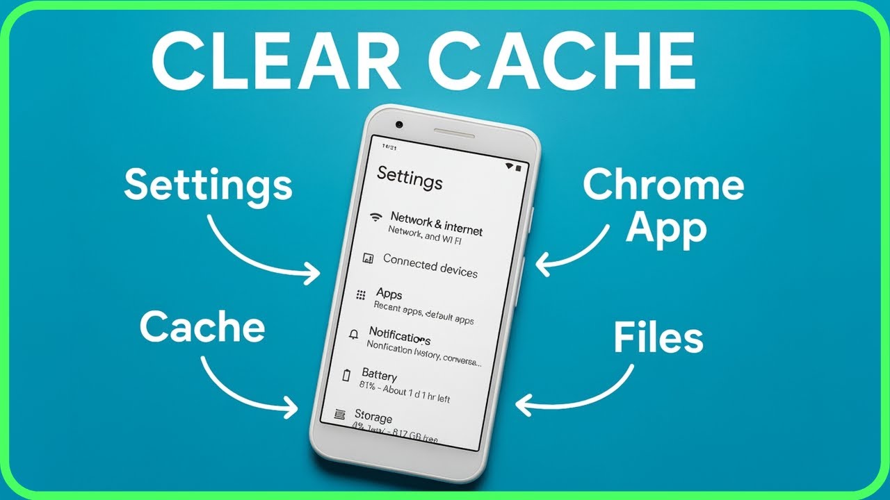 Как очистить кэш на Android 2026 (простое руководство) | Очистка кэша и файлов cookie на Android