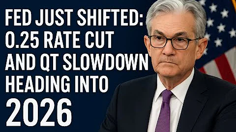 Fed Just Shifted: 0.25 Rate Cut and QT Slowdown Heading Into 2026