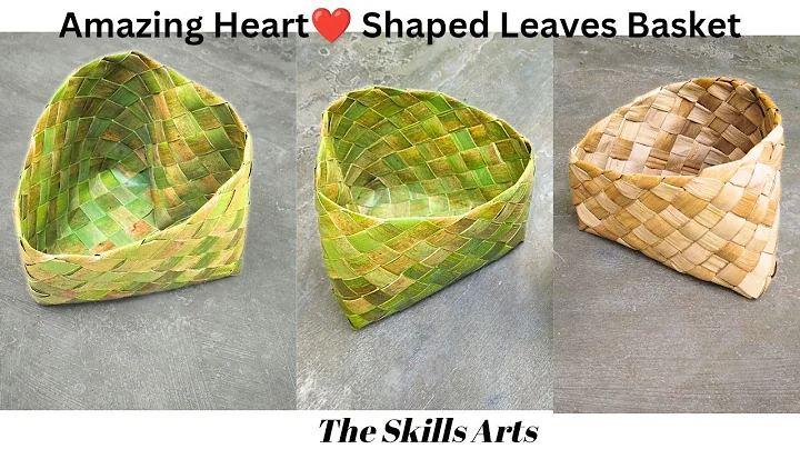 Coconut Leaves Basket / Weaving A Basket From Coconut Leaves / Palm Leaf Bag #theskillsarts
