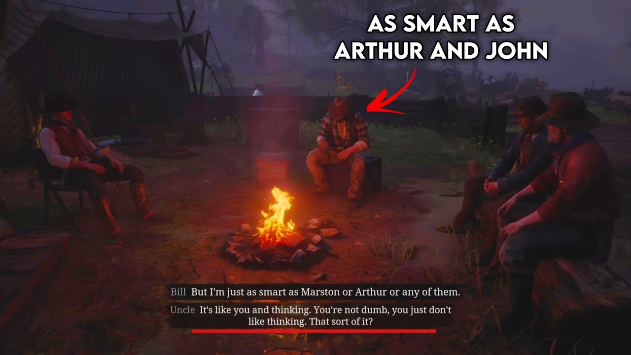 Uncle calls Bill Williamson dumb without calling him dumb | Rdr2 - YouTube