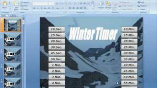 PowerPoint Timer  Customizable - Winter Clock screenshot 1