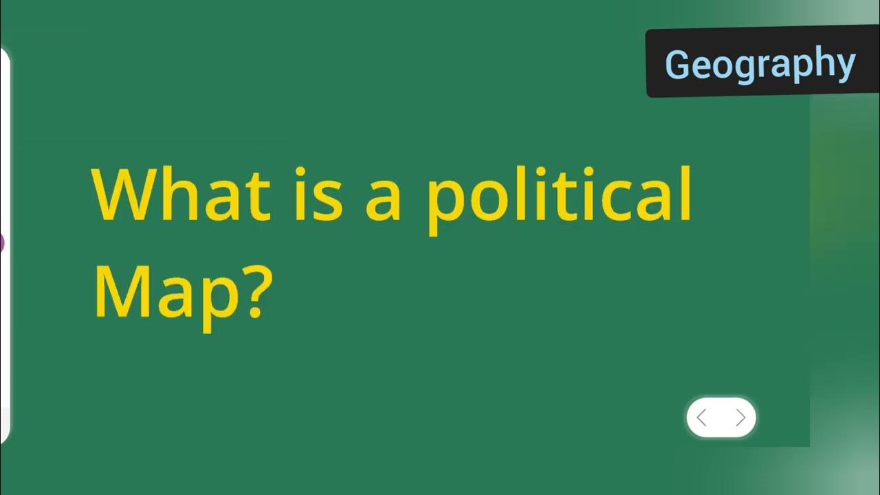 what is a political map ? class 6th geography quation YouTube