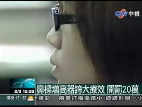 鼻樑增高器誇大療效 開罰20萬