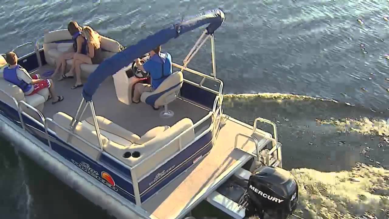 2012 suntracker party barge 18 - youtube